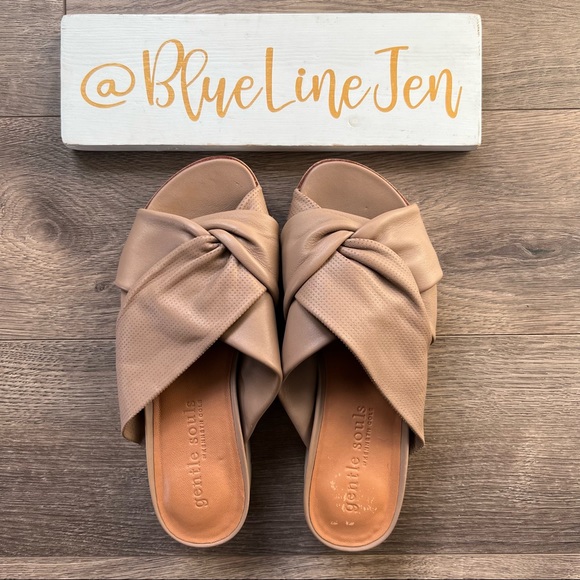 gentle souls | Shoes | Gentle Souls Lavern 2 Braid Slide Sandals Nwot |  Poshmark